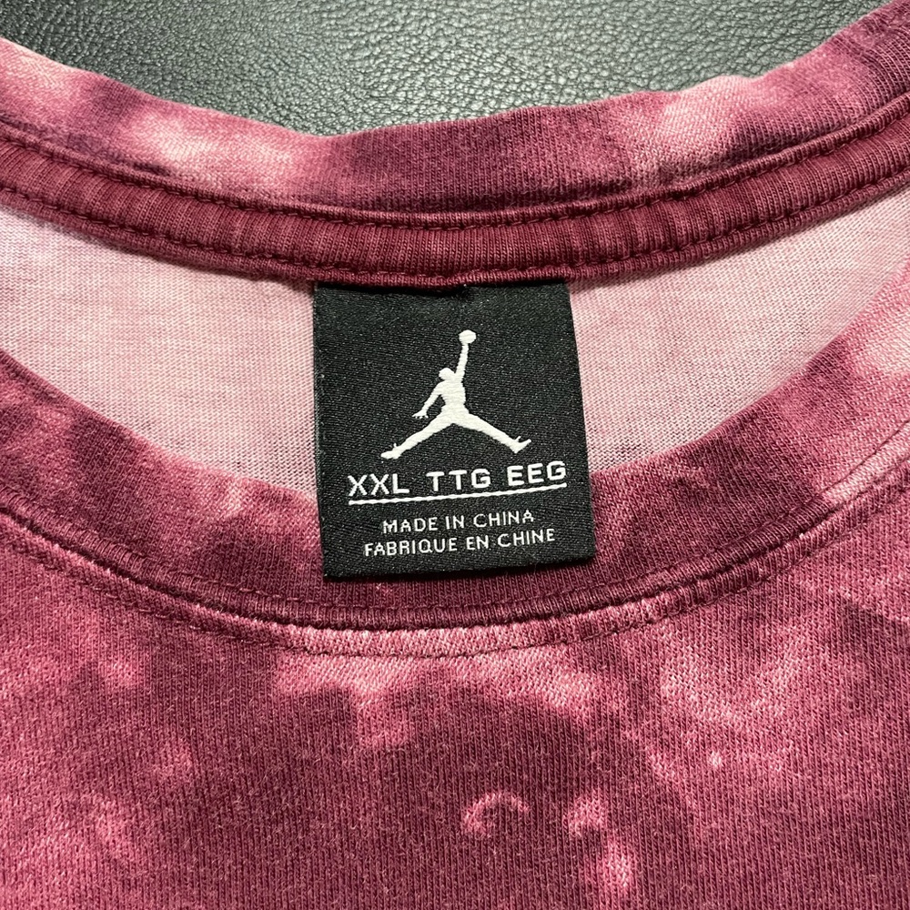 Jordan Burgundy Tie-Dye Tee XXL